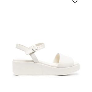 Camper Misia Platform Wedge Sandal in White